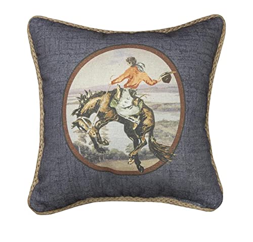 Manual SDGUCB Giddy Up Cowboy Pillow, 12-inch Square