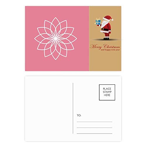 Cartes postales pour fleurs motif Père Noël lot de 20 papeterie florale