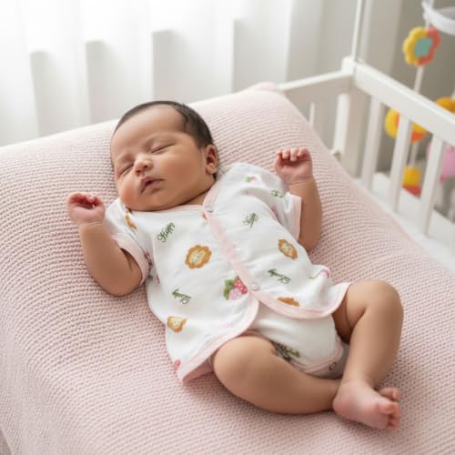 Image of V2M Cotton Jhabla New Born Baby Clothes
