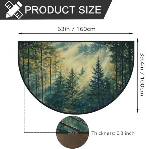 Tapis de porte extérieur et intérieur forêt pour valoriser le seuil - 4