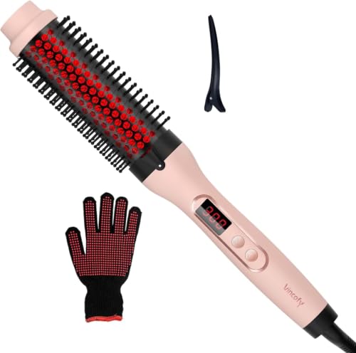 Image of Infrared Thermal Brush, Dual Voltage Heated Round Brush, Fairy Pink