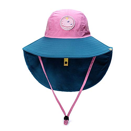 Chapeau de soleil pour enfants avec larges bords anti-UV et tissu aéré