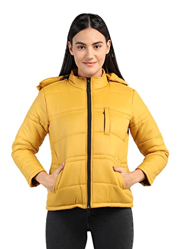 Image of CHKOKKO Women's Winter Quilted Jacket Mustard L