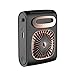 KJIUQ Ventilador de cintura portátil 6000 mAh Batería Personal Collar Ventilador 2 en 1 Ventilador recargable USB y banco de energía Pequeño ventilador Clip en la correa para trabajar al aire libre