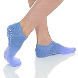 Great Soles Ombre, Sport, and Novelty Print Non Skid Socks for Women - Non Slip Grip Yoga Socks for Pilates, Barre, Ballet
