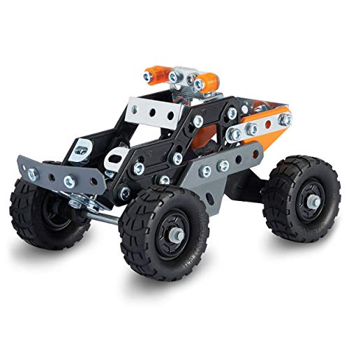 4170tifkPVL MECCANO - 4X4 SUV DE Course 10 MODÈLES - 10 Modèles Différents de Véhicules A Construire avec Direction et Suspensions - 225 Pièces Et 2 Outils - Jeu de Construction - Jouet Enfant 8 Ans et +