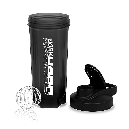 COOL INDIANS WORKHARD Shaker Bottle Black - Image 3