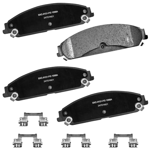 Image of Bendix Premium SBC1058A Ceramic Front Brake Pads for Chrysler 300 2019, Dodge Challenger 2020-2019, Charger 2021-2019