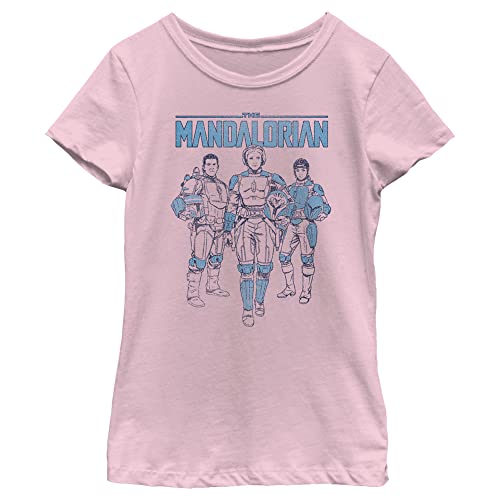 T-shirt Mandalorian Star Wars fille bleu doux pour peau sensible sans irritation