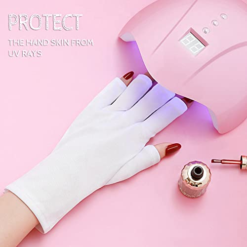 Gel Maniküre Handschuhe UV Shield Handschuhe Fingerlose Handschuhe Schützen Hand für Nagellack Nagel Kunst Trockner 3… – Bild 5