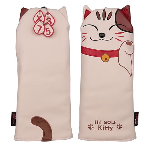 Kitty Cat Design �S���t�N���u �t�F�A�E�F�C�E�b�h�w�b�h�J�o�[ 3 5 �ؐ��J�o�[ Taylormade Callaway Ping�p