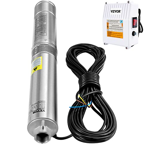 Vevor WZ-PUMP 2HP/37GPM/427FT Deep Well Submersible Pump, 2Hp 230V/60Hz, 37Gpm 427 Ft Head, With 33 Ft Cord & External Control Box, 4 Inch Stainless Steel Water Pumps thumb #8