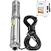 VEVOR Deep Well Submersible Pump, 3HP 230V/60Hz, 37GPM 640 ft Head, with 33 ft Cord & External Control Box, 4 inch Stainless Steel Water Pumps for Industrial, Irrigation and Home Use, IP68 Waterproof