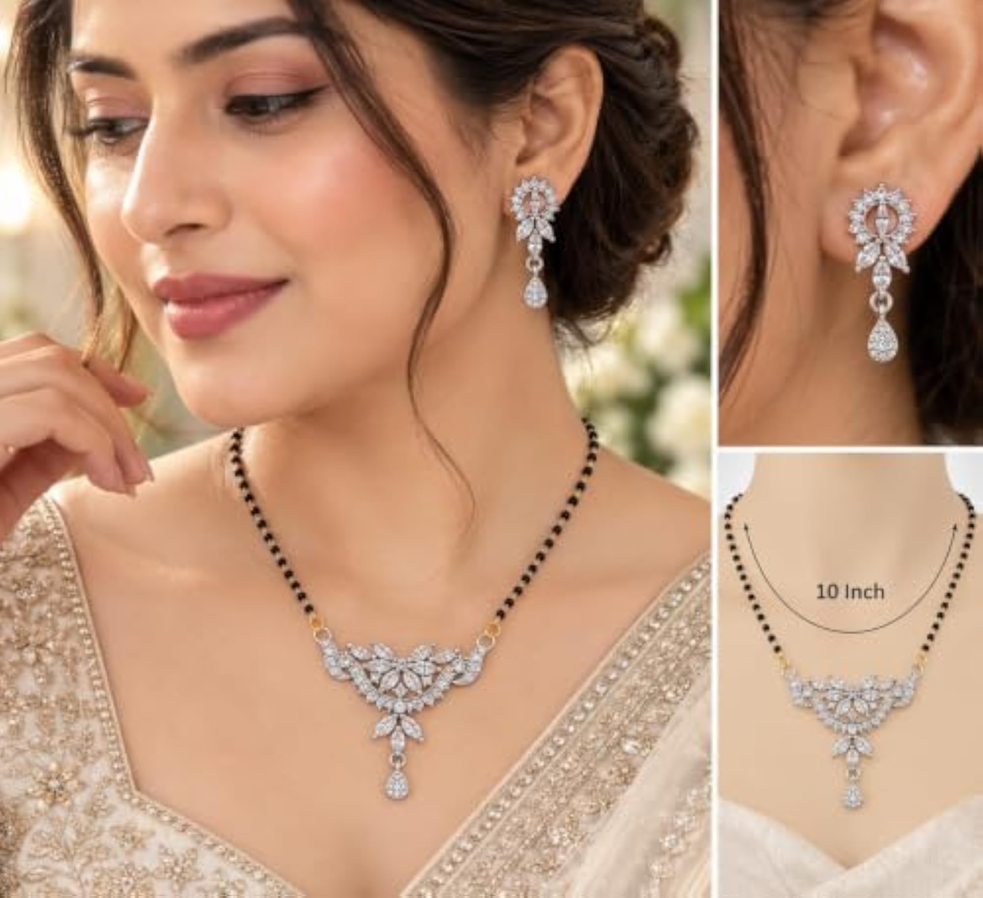 Women's Elegant Gold Plated Mangalsutra