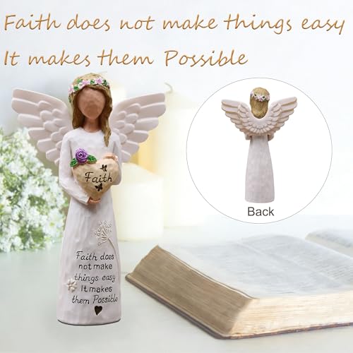 Figura religiosa de resina para mujer con mensaje de fe miniatura 4