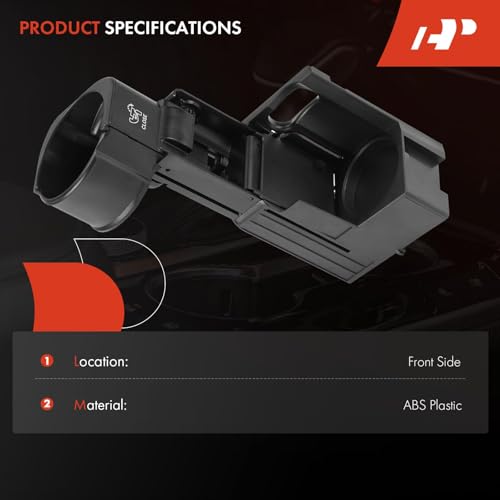 Portavasos negro compatible con Mercedes-Benz frontal miniatura 2