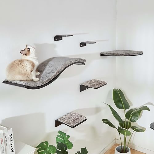 LIORCE 2 Escalones de Madera para Gatos para Pared miniatura 5