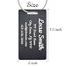 jakilee Personalized Luggage Tags, 2X3.8 Inche Engraved Aluminum Metal Custom Luggage Tags for Suitcases, Backpacks/Bags, Customized Name Address Tag for Travel (Black)