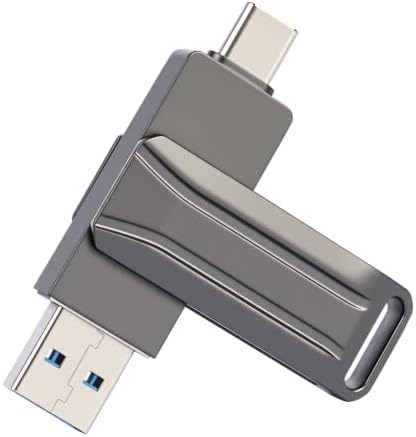 128GB USB Flash Drive, Dual USB A and Type-C Thumb Drive, Photo Stick, 2-in-1 External Storage Jump Drive for Photos, Videos and Data Backup, Android, Tablets, Laptops and PCs