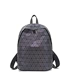 TUGONK Geometric Laser Diamond Backpack for Women- Large Capacity & Leisure Backpack with Glow-in-the-Dark Design