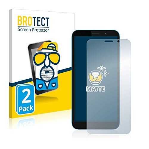 BROTECT Protector Pantalla Anti-Reflejos para Motorola Moto E6 Play (2 Unidades) Película Mate Anti-Huellas