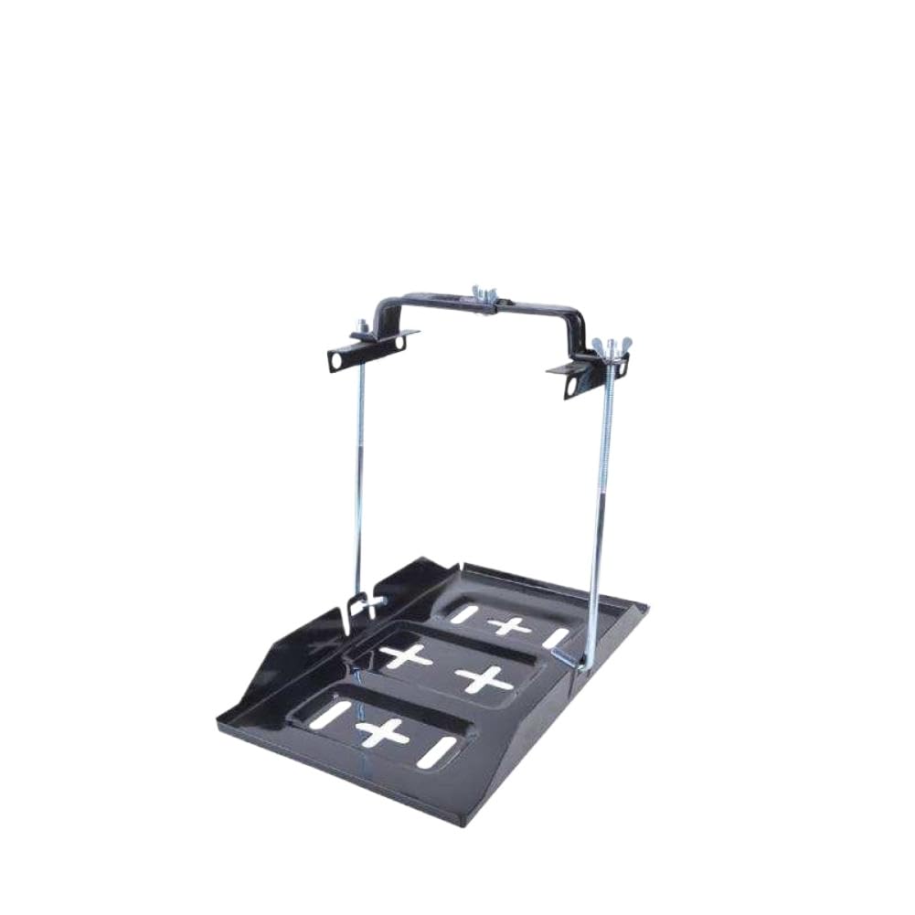 Adjustable Car Fixing Holder Kit Auto Tray Storage Clamp Bracket Compatible with Automotive RV(Black)