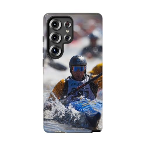 Coque Samsung S25 Ultra bleue kayak pour passionnés de sport