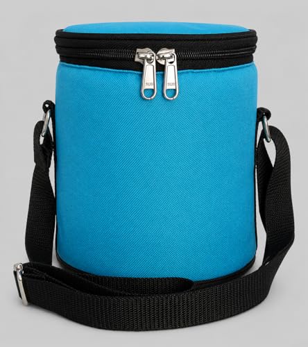Image of Insulated Lunch Bag, Polyester, Water Resistant, for Office, School and Travelling, 1 Litre (Without Containers, Size-6.5 X 6 X 6)