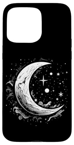 Galaxy Night Sky Moon Lunar Stars Love X}zP[X iPhone 15 Pro Max p