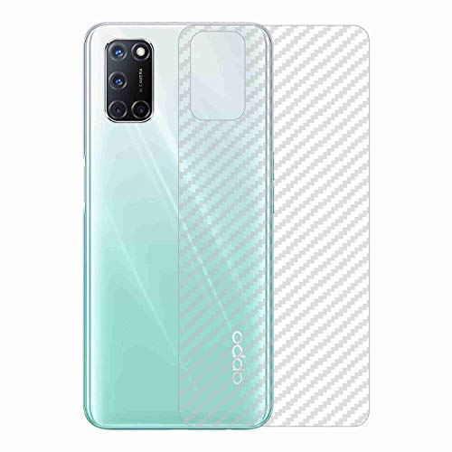 Image of Compatible with Oppo A52 Back Screen Protective Film Carbon Fiber Skin Transparent Screen Guard Sticker
