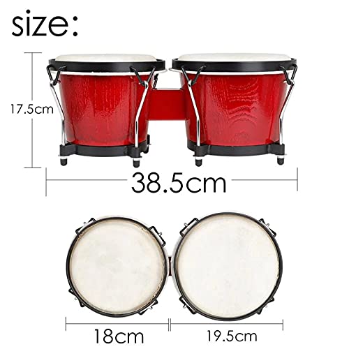QiHaoHeji Marching Drum Children's Drums Head Clear Sound Bongo Drums Percussie Instrument Drums voor Kinderen (Kleur… - Image 5