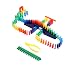 Bulk Dominoes 104pcs Mini Dominoes, Ultimate Stacking & Toppling Kit. Chain Reaction Steam Toy Building Set.