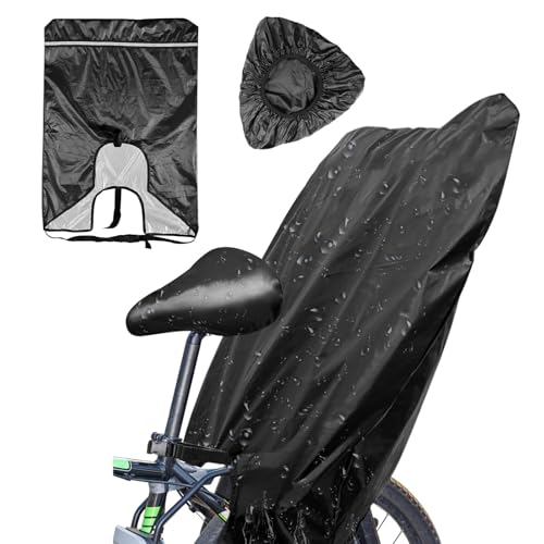Regenschutz Fahrradsitz Kinder, 420D Oxford Fahrradsitz Hinten Regenschutz,...