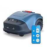 HOOKII Neomow Robot Tagliaerba Elettrico Fino a 1000 mq, Prevenzione Degli Ostacoli, Falciatura Parallela, Batteria da 60W 4400 mAh, Comandabil Con 4G/WIFI/Bluetooth/App (Versione Ultrasuoni)