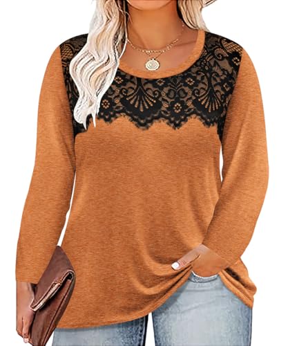 Pull à manches longues et col rond avec t-shirts d'automne chic