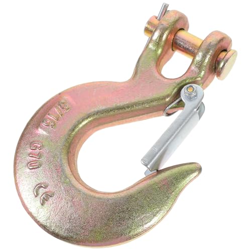 VALICLUD Alloy Steel Lifting Hook with Safety Latch Heavy Duty Cargo Hook for Secure Weight Lifting and Hoisting Industrial Grade Forged for Rigging and Load Handling