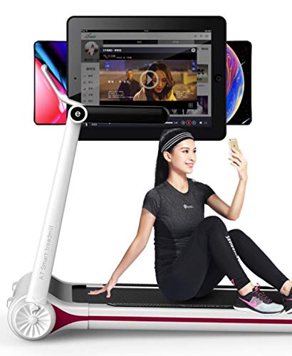 Image of Mini Noise Reduction Motorised Treadmill Foldable Portable Electric Running Machine Walking Equipment with Pulley for Home Gym