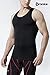 TSLA Men's Athletic Compression Sleeveless Tank Top, Cool Dry Sports Running Basketball Workout Base Layer, Zero Sleeveless Black & Red, Small