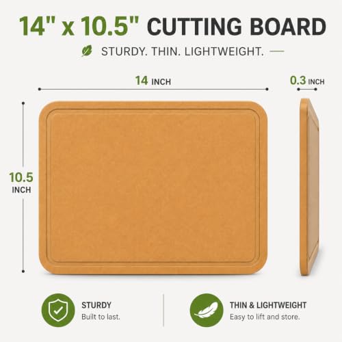 Tabla para cortar rectangular de madera compuesta 35.6x26.7 cm miniatura 5