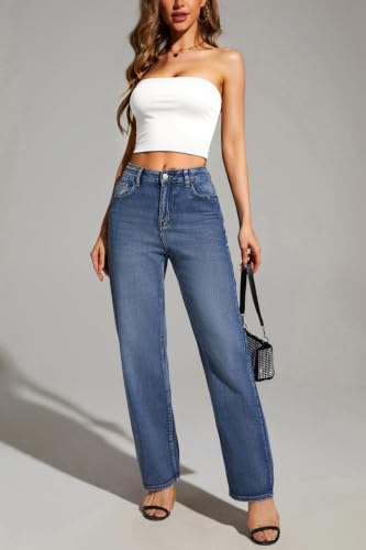 Image of 4-Pack Women's Strapless Tube Tops, Slim Fit Bandeau Crop Shirts | Soft Knit Backless Basic Shirt, Sleeveless Bodycon Fashion, Y2K Going Out Look, Summer Layering, Beach, Party & Daily Fit