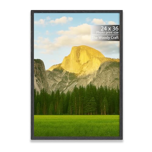 Image of Photo Frame Big Size 24x36 | Black Photo Frame For Wall | Premium Wall Frame | Wooden Photo Frame Crafted For Style | Big Photo Frames For Wall | Ideal Hanging Photo Frames For Wall Decoration