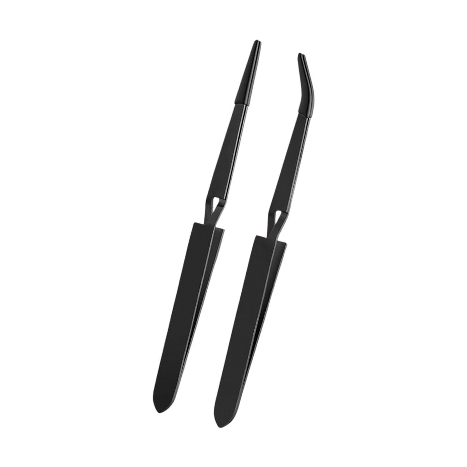 2Pcs Reverse Tweezer Stainless Steel Tweezer with Rubber Tip Comfortable Handle Tongs for Repairing Stainless Steel Silicone Reverse Tweezers