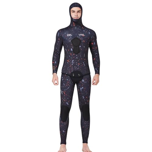 3MM Wetsuit Split Hooded Long-Sleeved Top Pants Warm Cold-Proof Anti Jellyfish Diving Suit Anti-UV for Water Sports miniatura 1