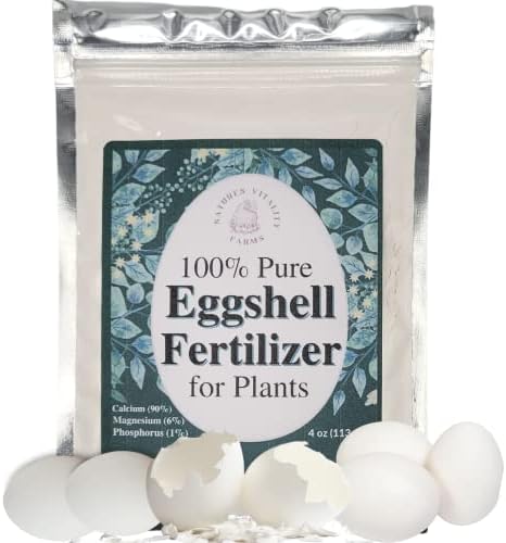 U.S.A. Eggshell Fertilizer Powder, 4 Ounce, for Tomato Plants, Orchids, Calcium Magnesium Phosphorus Powder for Indoor and Outdoor Flowers and Plants