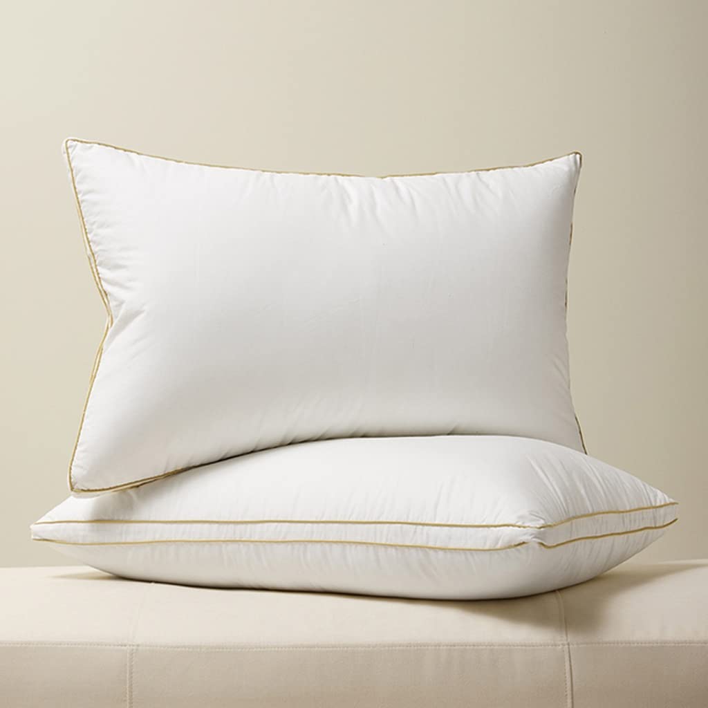 Neck Pillows for Sleeping Bed Cotton Shell Down King Queen Size