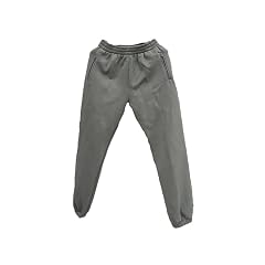 Solid Sweatpants Men Women West Pants Fleece Cotton Season Trousers Zipper Pocket