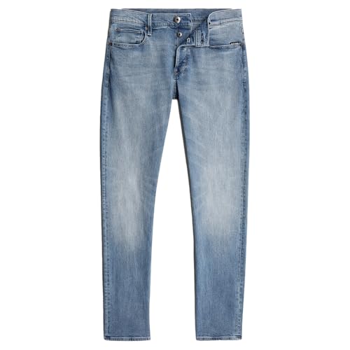 G-STAR Men's 3301 Regular Tapered Jeans, Azul (Faded Seascape 51003-d875-c456), 28W x 32L3