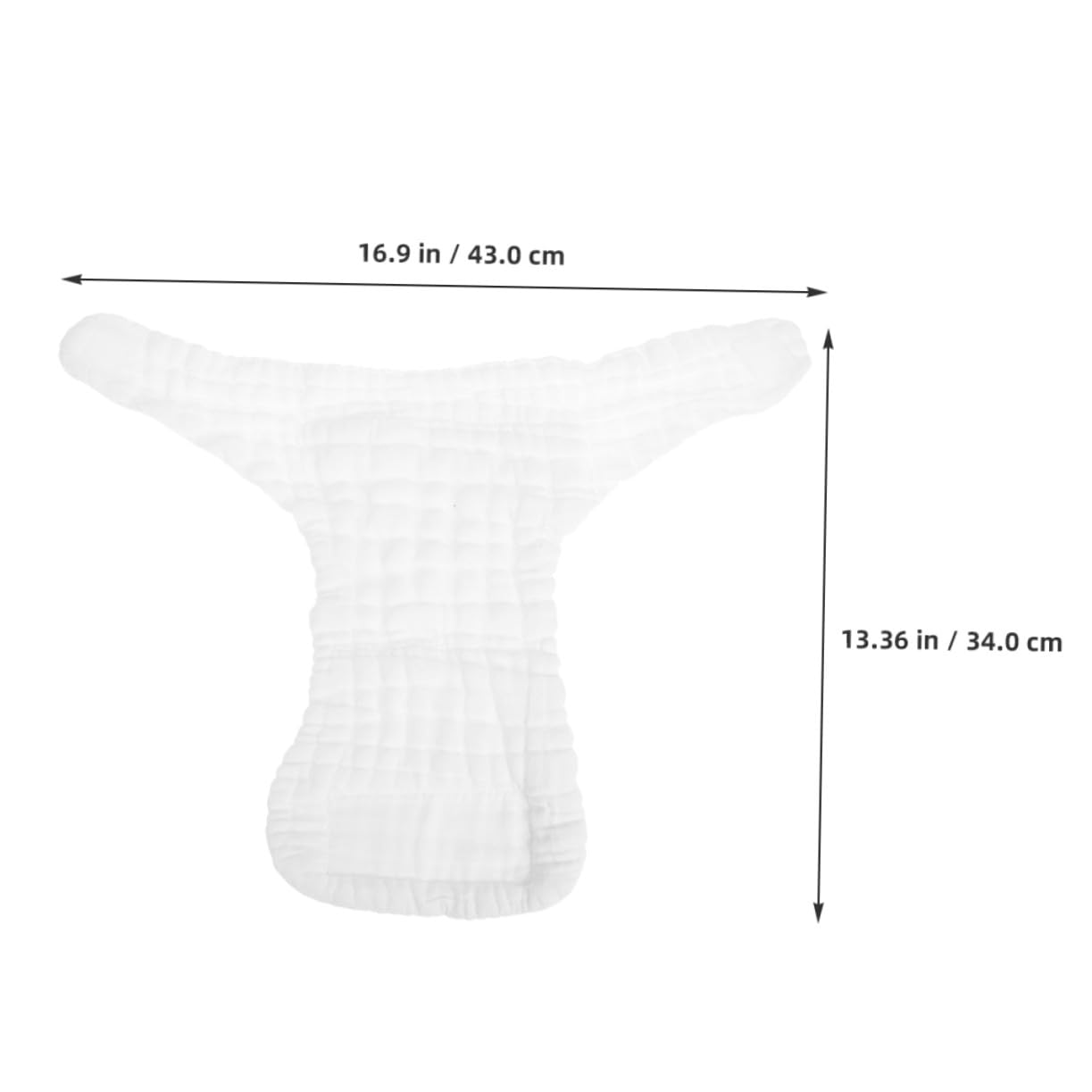 Forros de Pañal Reutilizables para Ñiño, Algodón Blanco, 5 Piezas