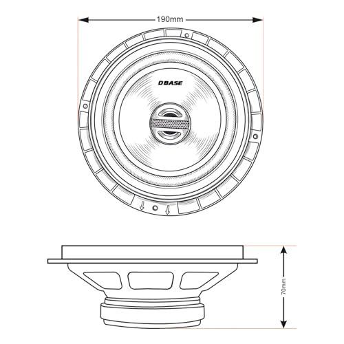 Image of DBASE DBSP6570 6.5 inch Two-Way Coaxial Car Speakers | Powerful High Bass & Crystal Clear Sound | Universal Fit for Cars, SUVs & Trucks | Premium PP Cone | Treated Rubber Surround | Easy Installation