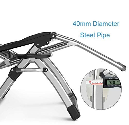 Chaise longue de balcon pliable et légère avec dossier multiposition - 6